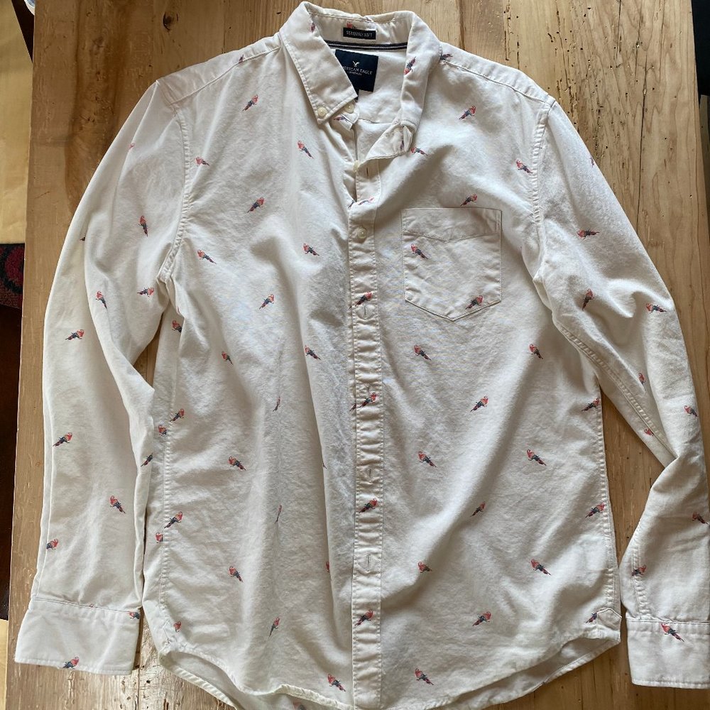 American Eagle Men's Button Up - Seriously Soft